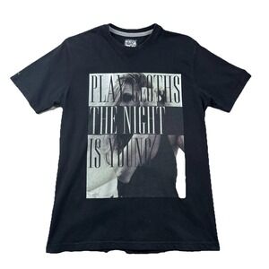 Play Cloths Shirt Mens M Streetwear The Night is Young Basic Tee Black Sexy